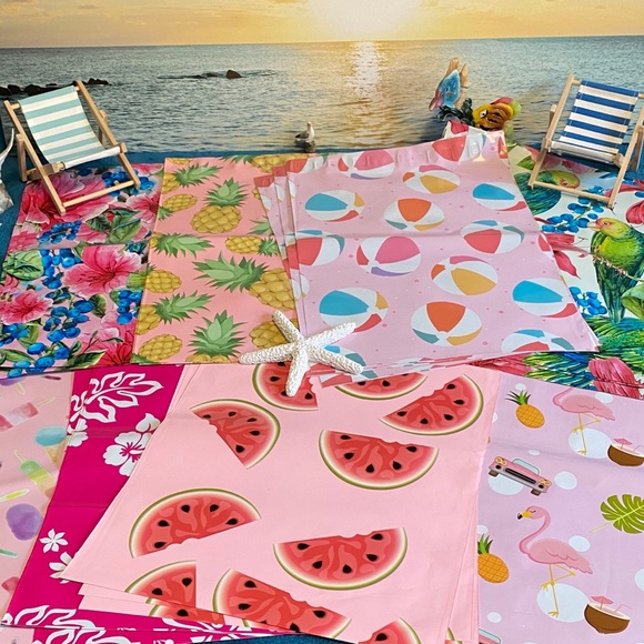 24 Pack 10X13 Pink Summer Poly Mailers PRICE FIRM - Picture 2 of 10